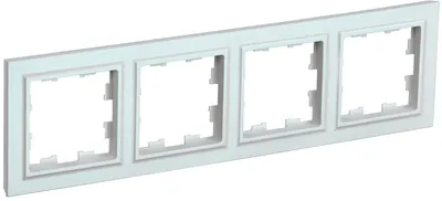 Рамка для выключателей IEK BRITE BR-M42-K36, 4-местная, скрытой установки, перламутровая