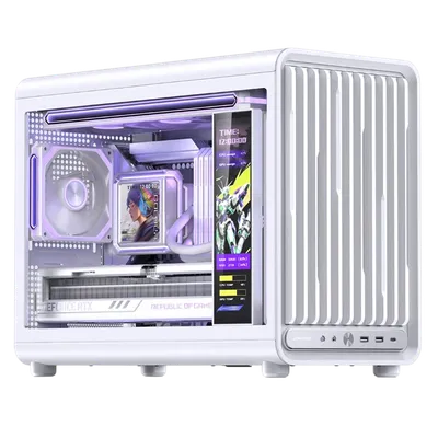 Корпус JONSBO D33 White, Mini-Tower, mATX/mITX, TG, без БП