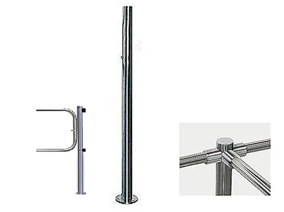 Стойка PERCo PERCo-BH02 2-16, трехсторонняя, 1000 мм, нержавеющая сталь