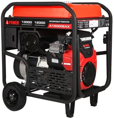 Генератор A-ipower A13000EAX, бензиновый, 12 кВт номинал, 220 В, IP23