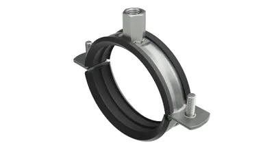 Хомут DKC BHM21100 для труб d 1", с изоляцией, гайка М8, B5 Combitech