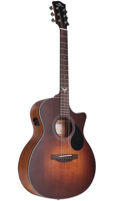 Гитара Kepma F0BE-GA-CRM, трансакустическая, Classic Red