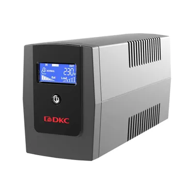 ИБП DKC Info LCD INFOLCD600I, линейно-интерактивный, 600 ВА/360 Вт, 3×IEC C13, USB, LCD