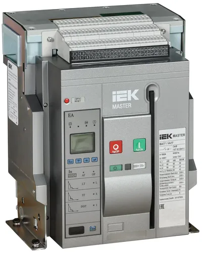 Автоматический выключатель IEK ВА77 MASTER, 3P, 1000 А, 65 кА, стационарный