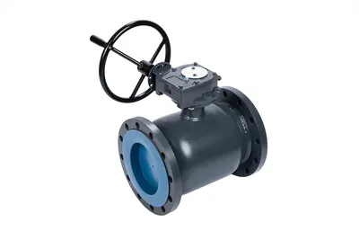 Кран шаровой Ридан RJIP Premium FF DN200 PN25, фланцевый, с редуктором, сталь