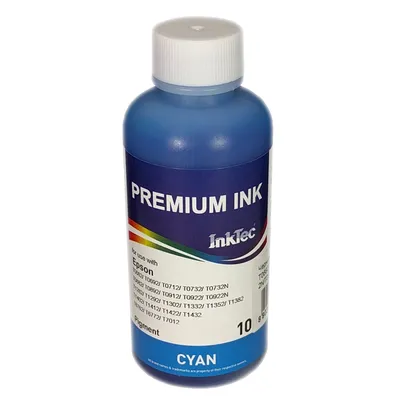 Чернила InkTec E0013-100MC, Premium, cyan, пигментные, 100мл