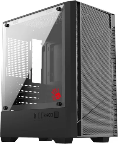 Корпус A4Tech Bloody CC-124-BK, MicroATX, без БП, 2×USB2.0 + 1×USB3.0, черный