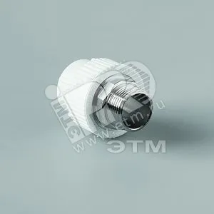 Переход PRO AQUA PA23526, 75 мм × 2 1/2" НР, PP-R, белый