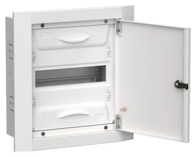 Корпус металлический встраиваемый IEK TI5-50-V-012-31, ЩРв-12, 12 модулей, IP31, белый