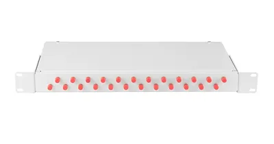 Оптический кросс NIKOMAX ESSENTIAL NMF-RP24FCUS2-WS-ES-1U-GY, 19", 1U, 24×FC/UPC, SM OS2