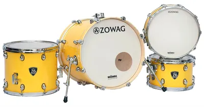 Ударная установка ZOWAG [Z6-TRADITIONAL JAZZ SPK SMU] из 4 барабанов, серия TRADITIONAL JAZZ, цвет Solid Mustard (2 места)