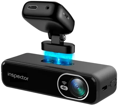 Видеорегистратор INSPECTOR UHD-450, 8Мп, 2160p, 2 камеры, черный