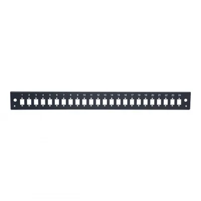 Лицевая панель Datarex DR-546045, 24 SC simplex/24 LC duplex, 1U, чёрный