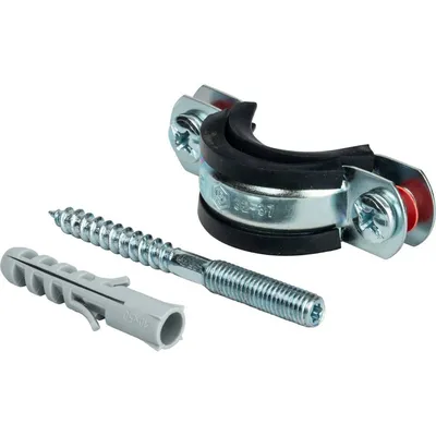 Хомут STOUT SAC-0020-100001, 1" (32-37 мм), оцинкованная сталь с резиновым уплотнением