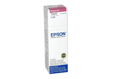 Чернила Epson T6643 (C13T66434A), пурпурные, 70 мл, для EcoTank L100/L110/L200/L300/L355/L550