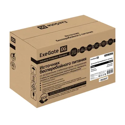 ИБП ExeGate Power Smart ULB-800.LCD.AVR.2SH, 800 ВА/480 Вт, LCD, AVR, 2×Schuko