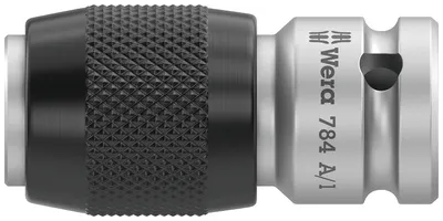 Переходник WERA WE-042750, квадрат 1/4" — шестигранник 1/4", 30 мм