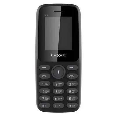 Мобильный телефон teXet TM-202CB, 1.77", черный