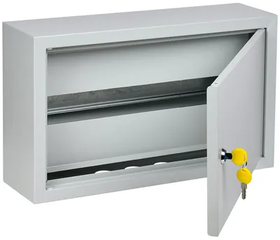 Корпус шкафа IEK MKM14-N-18-31-Z-G ЩРн-18з, 18 модулей DIN, 1 ряд, 265×440×120 мм, IP31