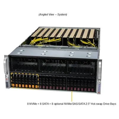 Серверная платформа SuperMicro SYS-421GE-TNRT, 4U, 2×LGA-4677, 32×DDR5