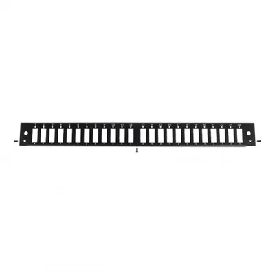 Лицевая панель Datarex DR-546145, 24 SC Duplex/24 LC Quadra, 1U, чёрная