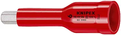 Головка торцевая Knipex KN-984906, VDE 1000 В, 1/2", шестигранник 10 мм, L 75 мм