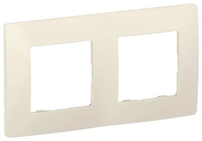 Рамка для выключателей IEK 6725121, 2-местная, слоновая кость, IP20
