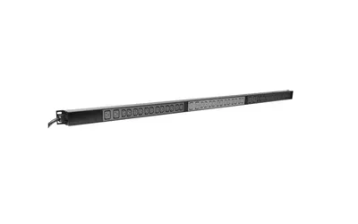 Блок розеток SNR SNR-PDU-36A06B-16L3, 36×C13, 6×C19, 16А, 3 фазы, вертикальный