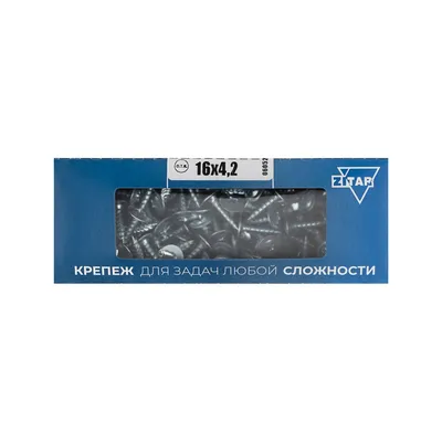 Саморез Тех-КРЕП 102139, металл-металл, 4,2×16, остроконечный, 200шт
