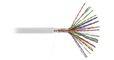 Кабель NETLAN EC-UU025-5-PVC-GY-3, U/UTP Cat.5, 25 пар, 305м, медь