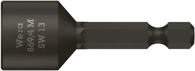 Головка торцевая WERA WE-060428, 1/4", 13×50 мм, с магнитом