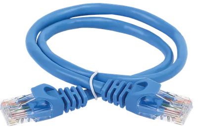 Патч-корд ITK PC03-C5EUL-5M, кат.5E UTP, 5м, синий, LSZH