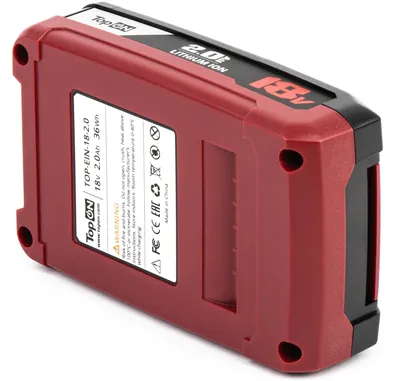 Аккумулятор TOPON TOP-EIN-18-2.0 (103489), 18 В, 2 А·ч, Li-Ion