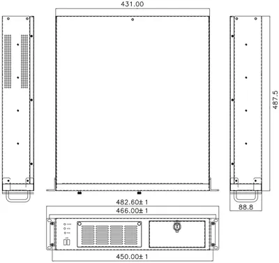Промышленный компьютер FRONT Rack I977 2U/i7-10700/16GB/512GB/NoOS [FR-I977-0001]