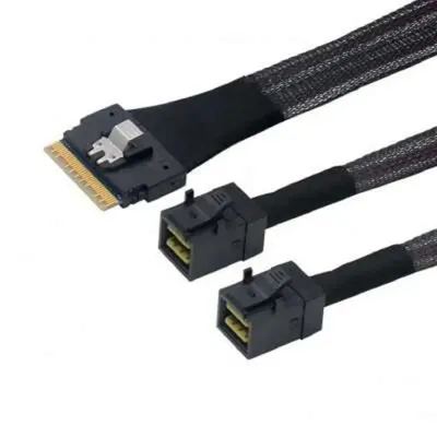 Кабель SNR SAS-2x8643/8654(8i)-1M, 2×HDmSAS-SlimSAS, внутренний, 1 м