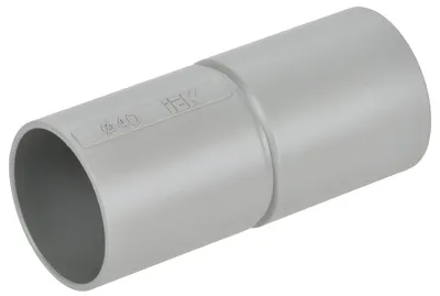 Муфта IEK CTA10MP-GIG40-K41-020, ELASTA GI40G, труба-труба, d=40мм, IP40, серая