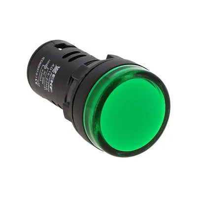 Лампа сигнальная EKF ledm-ad16-g-12, LED, зеленая, 12В AC/DC