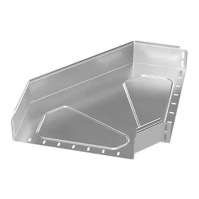 Угол Промрукав PR16.3508, гориз. 90°, INOX AISI 304, 400×100