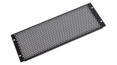 Фальшпанель ЦМО ФП-4.4-9005, 19", 4U, перфорированная, чёрная