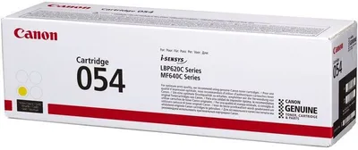 Тонер-картридж Canon 054 Y (3021C002), жёлтый, 1200 страниц, для i-SENSYS MF640/LBP620