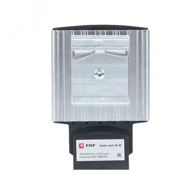 Обогреватель EKF heater-click-45-20, DIN-рейка, 45Вт, 230В, IP20