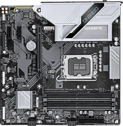 Материнская плата Gigabyte B760M GAMING PLUS WIFI DDR4, LGA1700, mATX