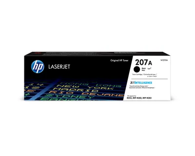 Картридж HP 207A W2210A, чёрный, 1350 страниц, для Color LaserJet Pro M255/M282/M283