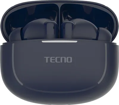 Наушники Tecno BD04 AIR ECO MIDNIGHT BLUE, Buds 4 Air Eco, TWS, синие