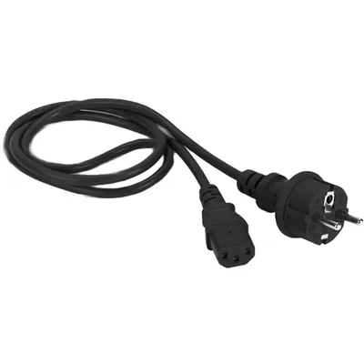 Шнур питания LANMASTER LAN-PP13/SH-10-BK, C13–Schuko, 3x0.75 мм², 10 м, 10 А