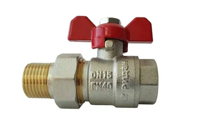 Кран шаровой Ридан BVR-FR, DN 20, PN40, латунь CW602N, американка