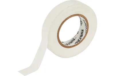 Изолента Kranz KR-09-2101, ПВХ, 0,13×15 мм, 25 м, белая