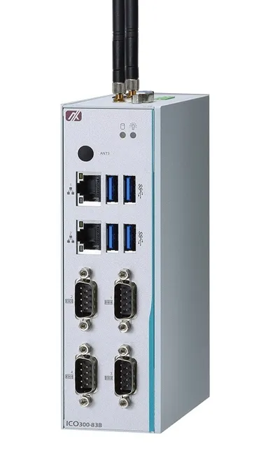 Встраиваемый компьютер Axiomtek ICO300-83B-N3350, Celeron N3350, DIN-рейка, -40…+70 °C