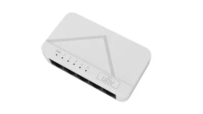 Коммутатор Uniview NSW1010-5GT-IN, неуправляемый, 5×1GbE RJ45, 10 Гбит/с