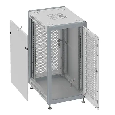 Шкаф телекоммуникационный SYSMATRIX SL 6042.734, 42U, 600x1000мм, перфорированные двери, серый